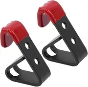 MUCKLILY 2pcs Car Wheel Rim Display Hooks Heavy Duty Metal Hub Hanging Hooks with Nonslip Vinyl Coated for Various Car Models