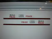 Welsh Louisiana Police Patrol Car Decals 1:24 Custom
