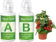 A and B Hydroponic Nutrients, Hydroponic Plant Food - Plant Fertilizer | Hydroponics Aeroponic Vegetable Nutrient | A & B Plant Food for Hydroponics Growing System and Potted Houseplants