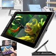 11.6 Inches Graphic Tablet with Screen, Full Laminated, Supports ±60° Tilt Function, 178°visual Angle, with Adjustable Stand, No-battery Stylus, for Work From Home/Remote Learning,A