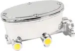 Aeroflow Brake Tandem Master Cylinder 1" Bore Cast Alumin Chrome - AF300-160