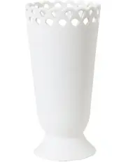 [Robert Gordon] Peacock Stem Vase in White