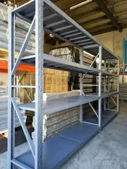 4m L x 2m H×0.5m D Heavy Duty Warehouse Garage Metal Storage Shelving Rack