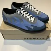 AIRWALK Scorch Blue Flame Singe 1999 Vintage Skateboard Sneaker Fire Rare Men 10