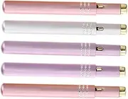 Healvian 5Pcs Retractable Lipstick Brush Makeup Tool for Women Portable Metal Shell for Lip Color Application and Concealer Touch Ups Easy to Carry and Clean