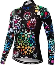 [WeimoMonkey] Women Long Sleeve Cycling Jersey MTB Shirts Mountain Bike Tops Bicycle Clothing