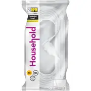 HPM Household Duty Piggy Back Extension Lead White 1m