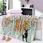 Absolute Angle Light Line Sky 3D Warm Plush Fleece Blanket Picnic Sofa Couch