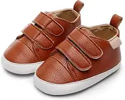 [HONGTEYA] Baby Shoes Baby Boys Girls Sequins Crib Shoes Baby Moccasins Toddler Leather Caual Sneakers Infant Glitter Shoes - Soft Sole for 0-18 Months Babies First Walking