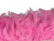 1 Yard - Candy Pink Chandelle Feather Trim Costume, fluffy Garment Trim