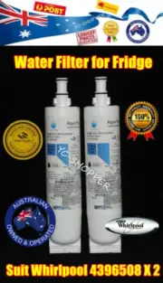 2 X Whirlpool Fridge Ice & Water Filter 4396508 Replacement Fridge Filter