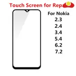 NOKIA 諾基亞 2.3 2.4 3.4 5.4 6.2 7.2 前觸摸面板液晶顯示屏外玻璃蓋鏡頭維修更換零件