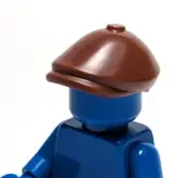 Lego - Minifigure Headgear - Brown, Paperboy Newsboy, Hat Cap