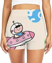 [GuoChe] Swimwear Bottom Leakproof Board Shorts Swimwear Bottom for Teens Surf Sports Spaceship
