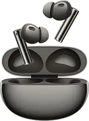 realme True Wireless Air 6 Pro, Dynamic Drivers 11mm and 6mm Tweeters, 40 Hours Playtime, 50dB ANC, LHDC, Targeted Active Noise Cancellation, 55ms Low Latency, 6mic for Calls, Grey