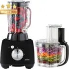 Food Processor Blender 14 Tasks 2L Bowl 1.5L Jug 2 Speeds Pulse Black
