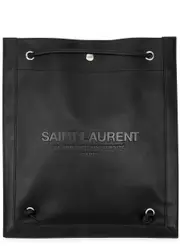 Saint Laurent Logo-debossed Leather Shoulder bag - Black - One Size One Size