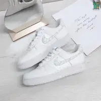 在飛比找蝦皮購物優惠-Nike Air Force 1 Low 腰果花 灰白色 白