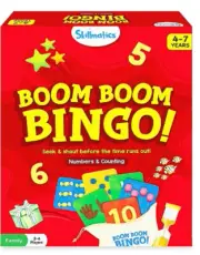 Skillmatics Boom Boom Bingo Preschool Board Game Numbers Counting Ages 4 - 7 NEW