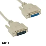 KNTK 10ft DB15 Cable Male to Female Extension 15 Pin for Mac Monitor Joystick