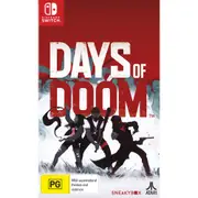 Nintendo Switch SWI Days Of Doom Role Playing SneakyBox Strategy Video Game