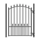 Garden Pedestrian Gate 5x4' Feet Munich Style Ornamental Wrought Iron Gate