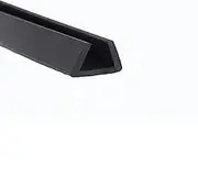 Draught excluder Tape U Rubber Channel Edge Trim Black Flat Bottom Door Edge Guard Seal Strip, Rubber Edge Trim, Weather Stripping/8Mm * 10Mm(12Mm*14Mm)