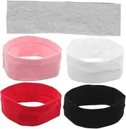 [ANDRESLAD] Elegant Workout Headband Running Headband for Men Women Elastic Soft Cotton Sweat Band Hair Band Set