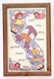 Cross Stitch Kit #704 Guardian Angels Gather Here Sugarplum Express-NEW Sealed