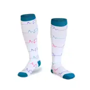 Compression Socks 15-20 mmhg Athletic & Medical Men Women Heartbeat