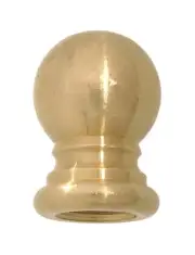 B&P Lamp 1" Ht., Brass Knob, Tap 1/8F
