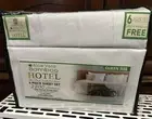 Queen Size Bedsheets Hotel Bamboo & Aloe Vera White Color 6pc-Stays Cool & Soft