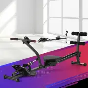 Hydraulic Rowing Machine Compact Fitness Equipment 12 Levels Quiet Home Us -B-BK