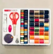 Starter Set Mini Thread Spool Bobbins Needles Thimbles Scissors Seam Ripper