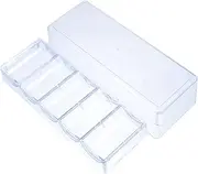 JOINPAYA 1pc Box Chip Box Chip Trays Poker Chip Holder Chip Cases Clear Chip Storage Dispenser Game Counters Drinks Tokens Chips Small Mahjong Container Pp Organizer Pp Container