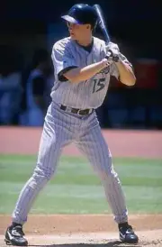 Outfielder Brent Brede of the Arizona Diamondbacks in action 1998 Old Photo 8