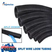 Split Wire Loom Tube Electrical Flexible Conduit Cord Sleeve Cable Cover Protect