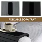 Wood Sofa Arm Tray Folding Design Sofa Tray Stable Sofa Tray Easy to Store CaOBh