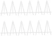12pcs Mini Easel Tripod Holder Stand for Angle Display Stand for Small Canvases Photos and Cards Durable and Stable Base for Art Projects
