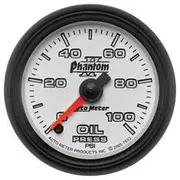 Autometer Phantom II Oil Pressure Gauge - 0 - 100 PSI, 2 1/16 Inch, AU7553