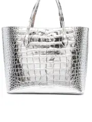 Givenchy Wing Shopping Bag in Silver Metallic