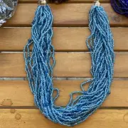 16 WHOLESALE NECKLACE INDIA ETHNIC BOHO MULTILAYER BEAD STRANDS 18”