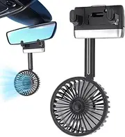 Rear Seat Car Fan, Rear Seat Car Fan | Car Rear Headrest Fan | USB Cooling Fan Quiet Wind Electric Car Fan Car Rear Seat Kids Passenger