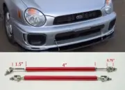 Red 4" Adjustable Rod Support for Land Rover MINI Bumper Lip Diffuser Spoiler (for: Land Rover)