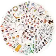 72 Sheets Washi Paper Scrapbooking Stickers 12 Themes Assorted for DIY Crafts
