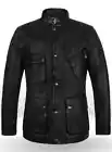 Men's Black Leather Jacket Pure Lambskin Blitz Jason Statham