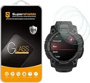 Supershieldz (3 Pack) Designed for Garmin Instinct 3 45mm (Solar/Amoled) Tempered Glass Screen Protector, Anti Scratch, Bubble Free