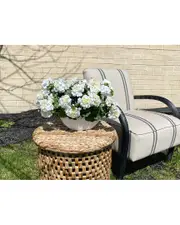 Creative Displays Uv Protected Outdoor White Geranium Arrangement