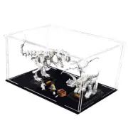 Acrylic Display Case for Lego Jurassic Park - With Engraved Logo (21320)