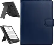 HoYiXi Universal Case Compatible with 6.8" Kindle Paperwhite/6" All-new Kindle 2022 & 2019/Kobo Clara HD/Kobo Clara 2E Leather Stand Cover for 6-6.8'' PocketBook/Tolino/Sony E-Book Reader, blue